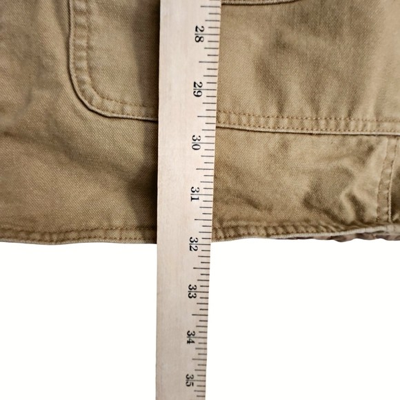 ORVIS Men’s XXL Heritage Barn Canvas Field Coat Jacket 100% Cotton Quilted Tan - Picture 6 of 8